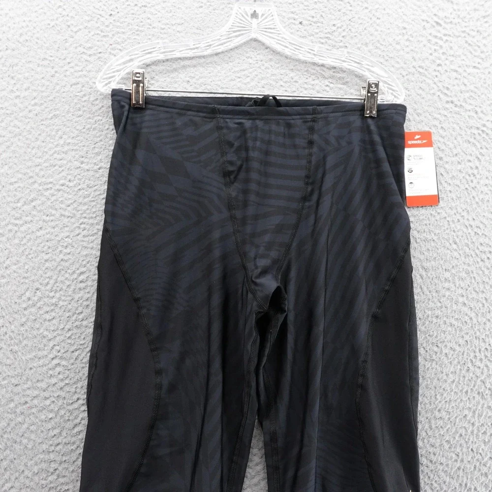 Speedo Eco Pro LT Mens Swim Shorts Size 38 Black Drawstring‎ UPF 50+ NWT